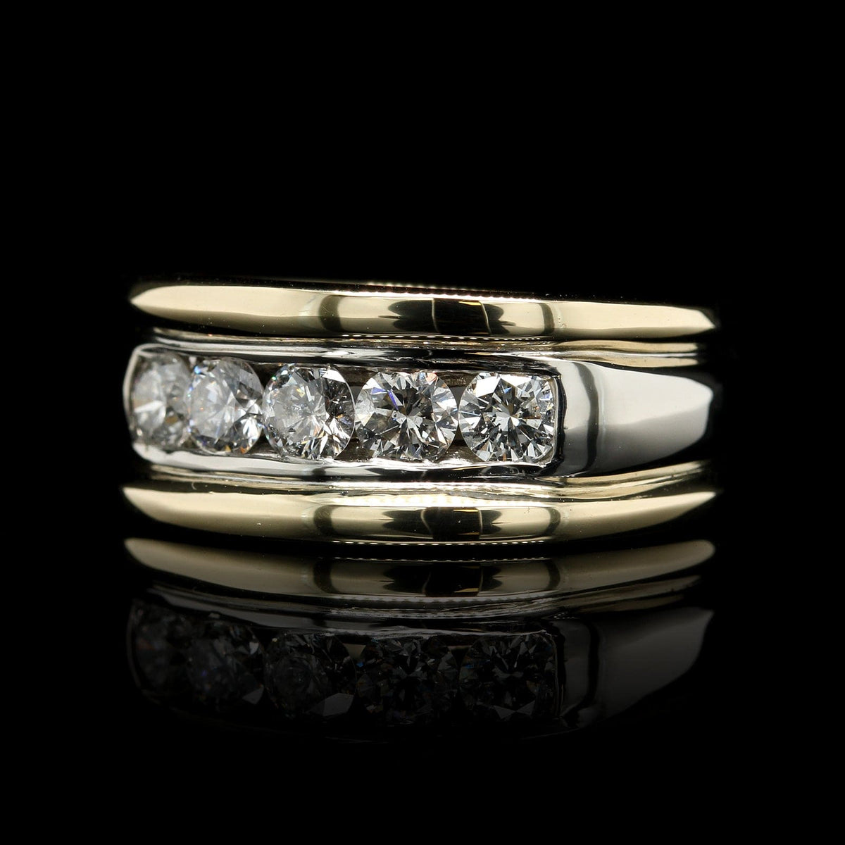 14K Two-tone Gold Estate Diamond Ring