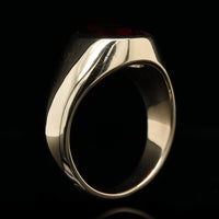 14K Yellow Gold Estate Garnet Ring
