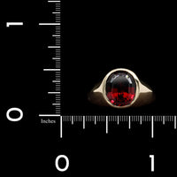 14K Yellow Gold Estate Garnet Ring