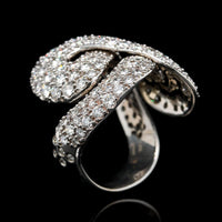H. Stern 18K White Gold Estate Diamond Celtic Dunes Ring