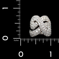 H. Stern 18K White Gold Estate Diamond Celtic Dunes Ring