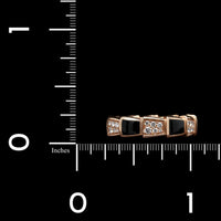 Bulgari 18K Rose Gold Estate Diamond and Onyx 'Serpenti Viper' Ring