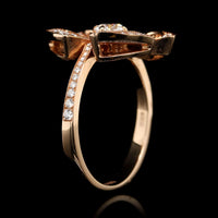 Bulgari 18K Rose Gold Estate and Diamond 'Fiorever' Ring