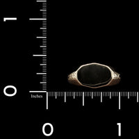 18K Yellow Gold Estate Signet Ring