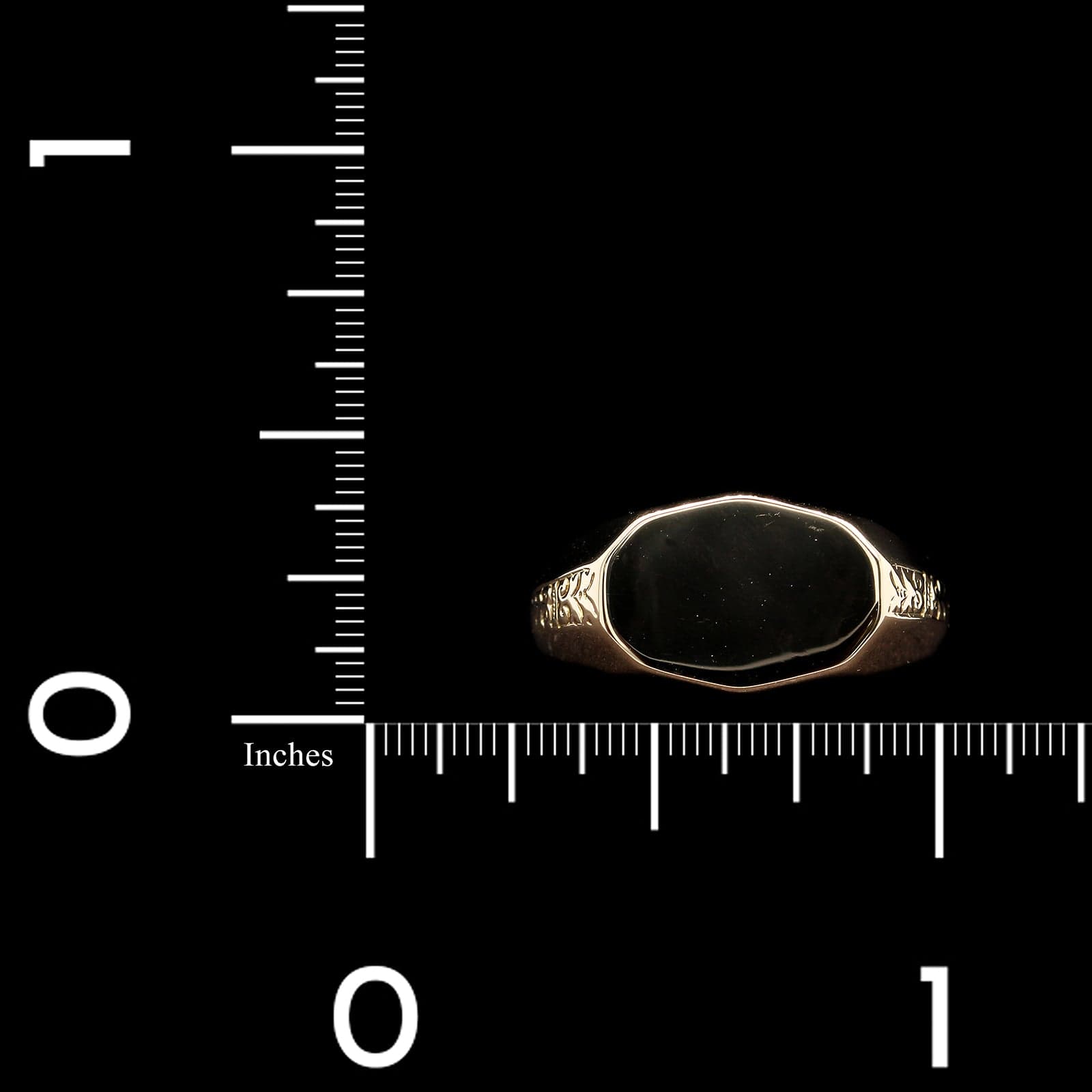 18K Yellow Gold Estate Signet Ring