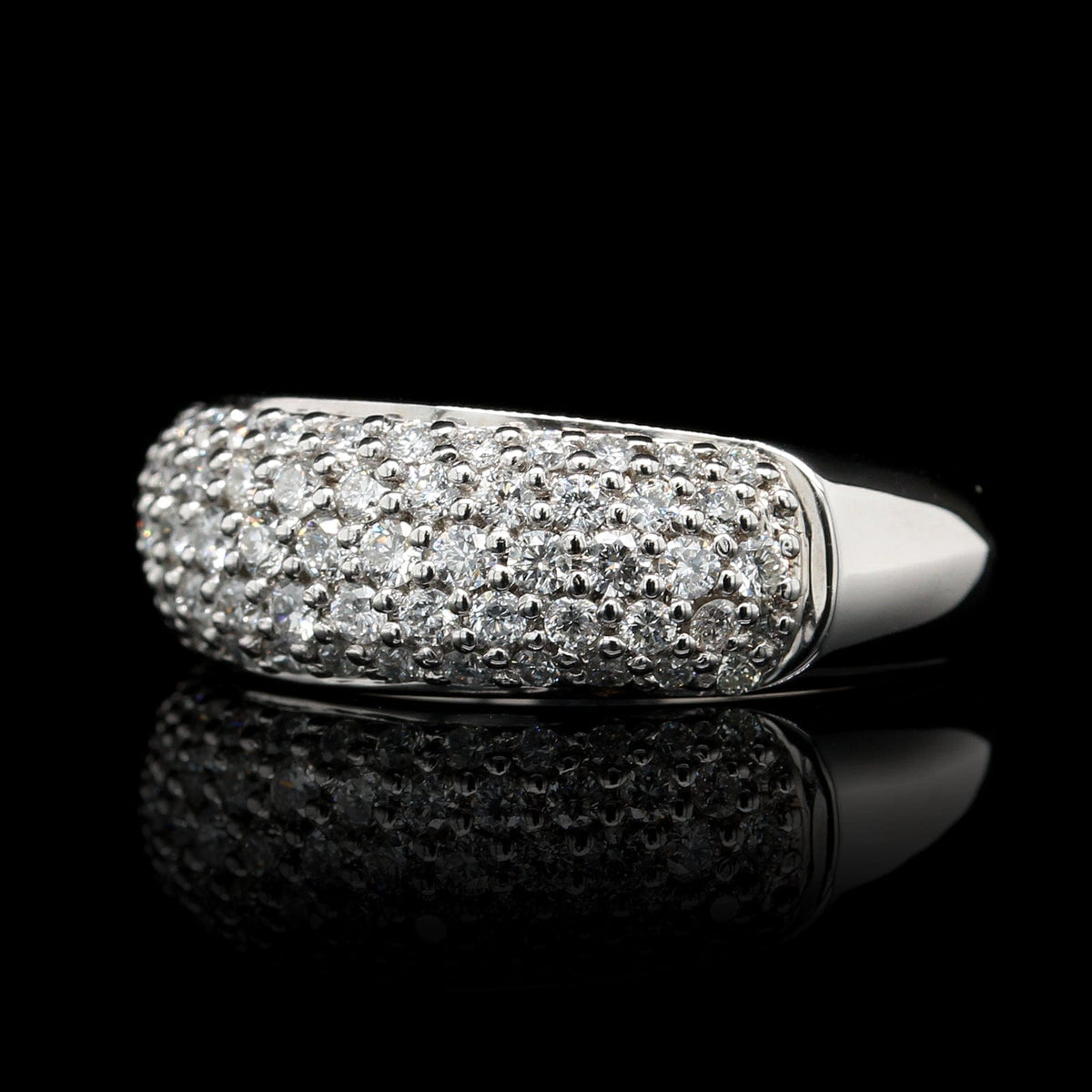 14K White Gold Estate Diamond Ring