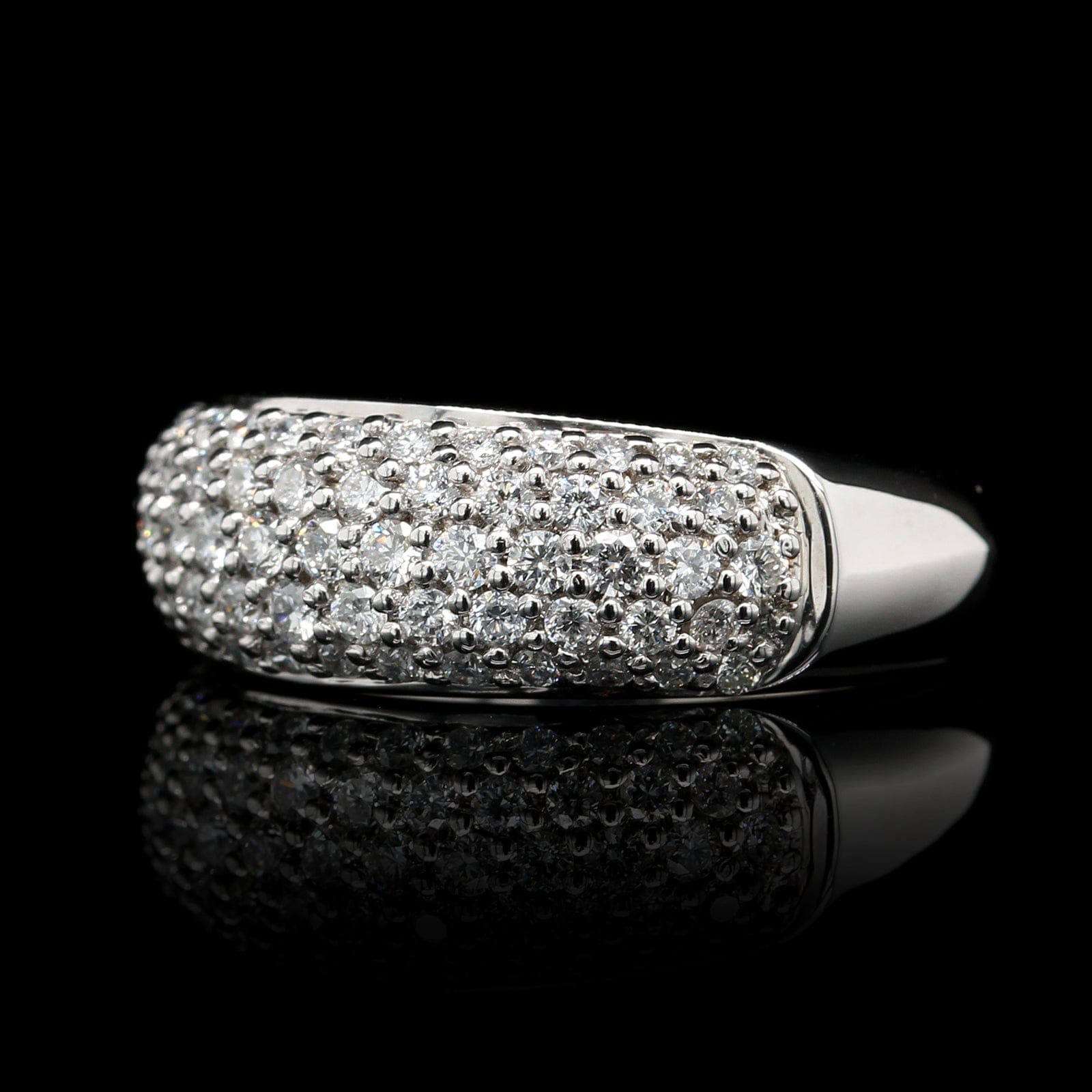 14K White Gold Estate Diamond Ring