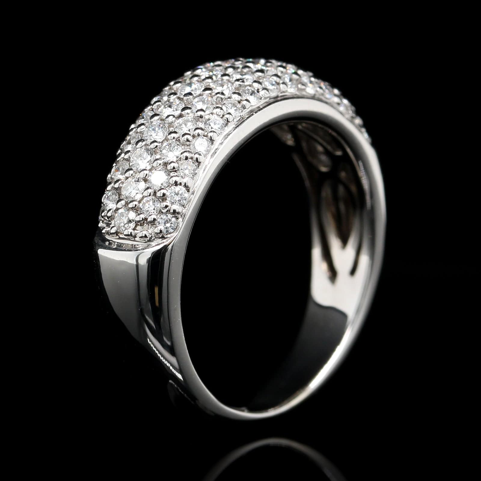14K White Gold Estate Diamond Ring