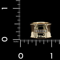 14K Yellow Gold Estate Diamond Wide Band