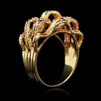 14K Estate Yellow and Rose Gold Ring