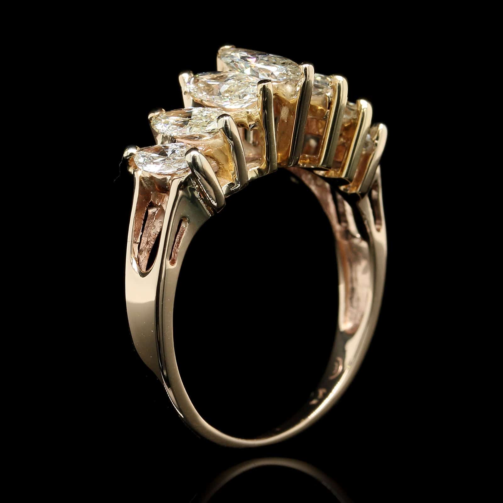 14K Yellow Gold Estate Diamond Ring
