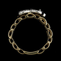 Sonia B. 14K Two-tone Flexible Gold Estate Diamond Elephant Ring