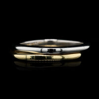 14K Yellow and White Gold Estate Stack Rings