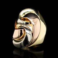 Marina B Tricolor Gold Estate Ring