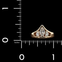 14K Yellow Gold Estate Diamond Ring