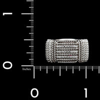 Roberto Coin 18K White Gold Estate Diamond Opera Ring