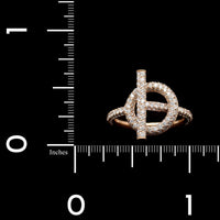 Hermes 18K Rose Gold Estate 'Echappee' Ring
