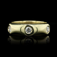 18K Yellow Gold Estate Diamond Ring