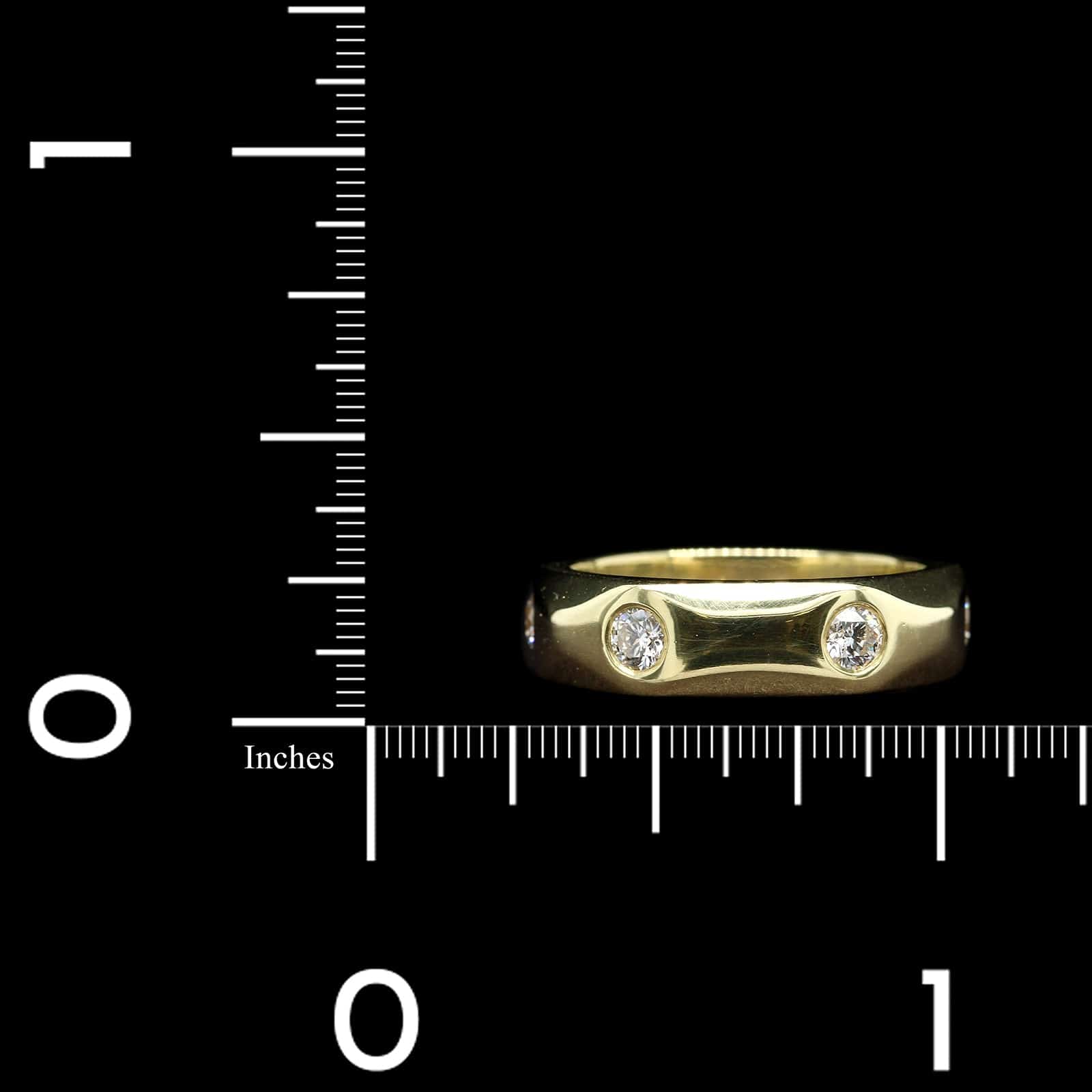 18K Yellow Gold Estate Diamond Ring
