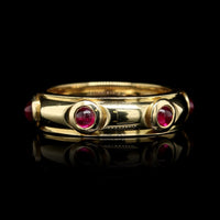 Tiffany 18K Yellow Gold Estate Ruby Ring