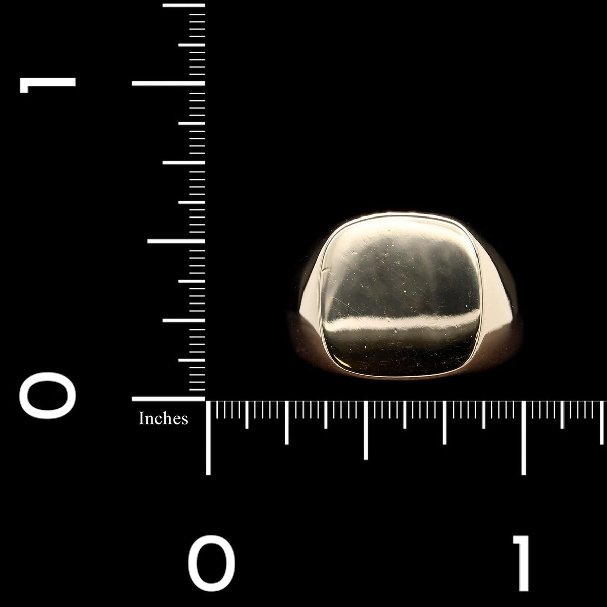 14K Yellow Gold Estate Signet Ring