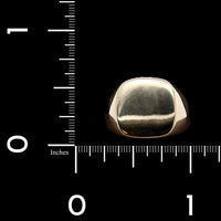 14K Yellow Gold Estate Signet Ring