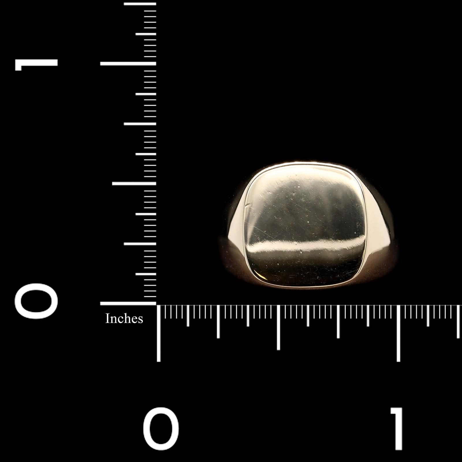 14K Yellow Gold Estate Signet Ring