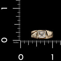 14K Yellow Gold Estate Diamond Ring