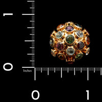 H. Stern 18K Yellow Gold Estate Gem Set Sputnik Ring