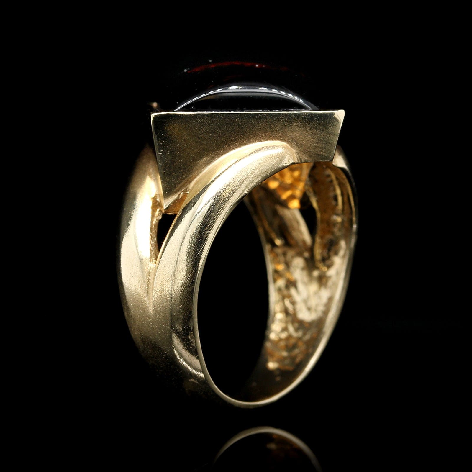 14K Yellow Gold Estate Smoky Quartz Ring
