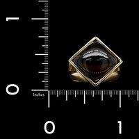 14K Yellow Gold Estate Smoky Quartz Ring