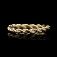 14K Yellow Gold Estate Twisted Rope Band