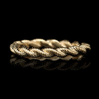 14K Yellow Gold Estate Twisted Rope Band