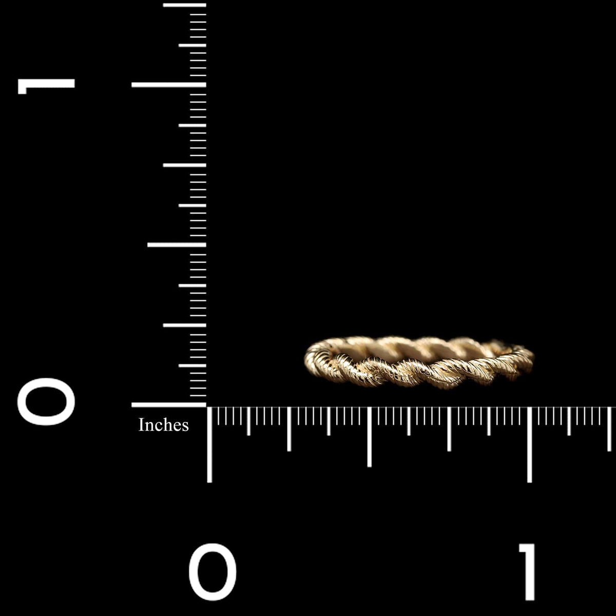 14K Yellow Gold Estate Twisted Rope Band