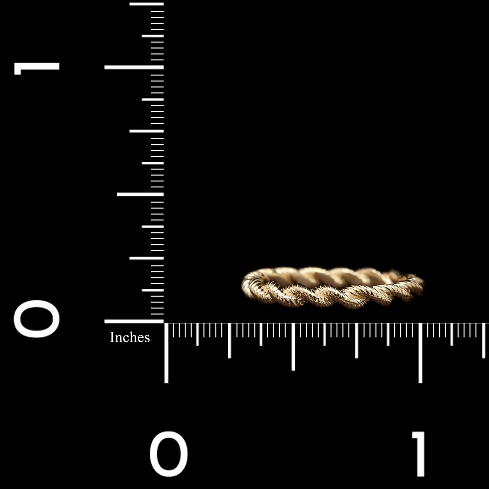 14K Yellow Gold Estate Twisted Rope Band