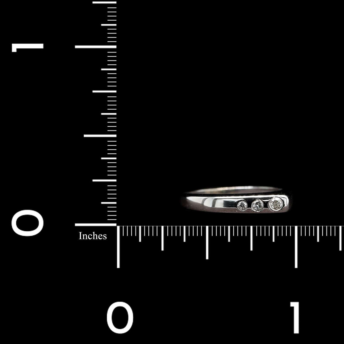 14K White Gold Estate Diamond Ring