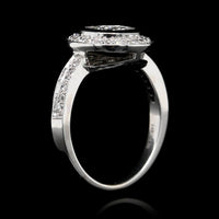 14K White Gold Estate Diamond Ring