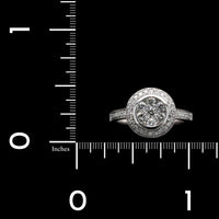 14K White Gold Estate Diamond Ring