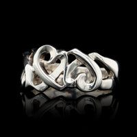 Tiffany & Co. Sterling Silver Estate Paloma Picasso Loving Heart Ring