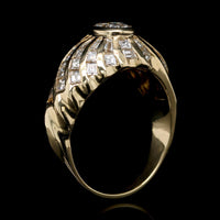 18K Yellow Gold Estate Diamond Ring