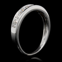 14K White Gold Estate Diamond Band