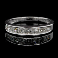 14K White Gold Estate Diamond Band