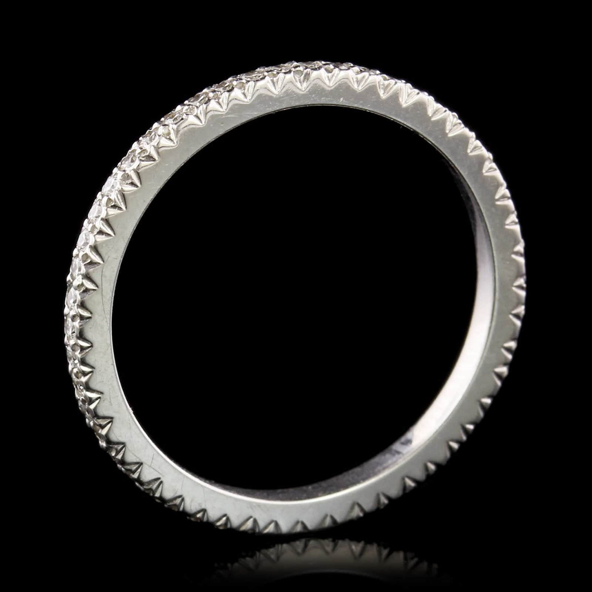 18K White Gold Estate Diamond Eternity Band