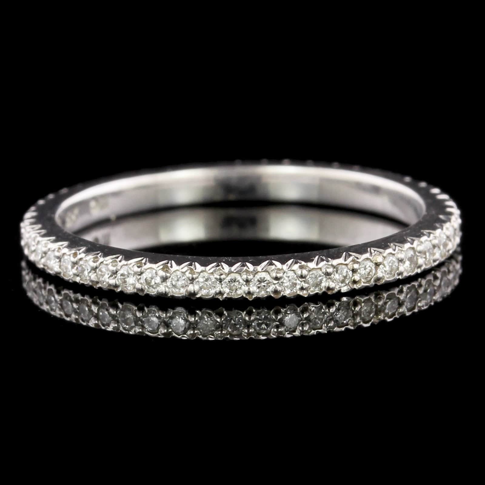 18K White Gold Diamond Eternity Band