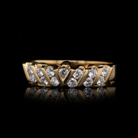 14K Yellow Gold Estate Diamond Band