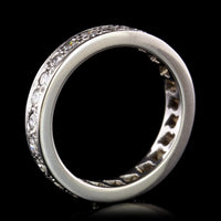 14K White Gold Estate Diamond Eternity Band