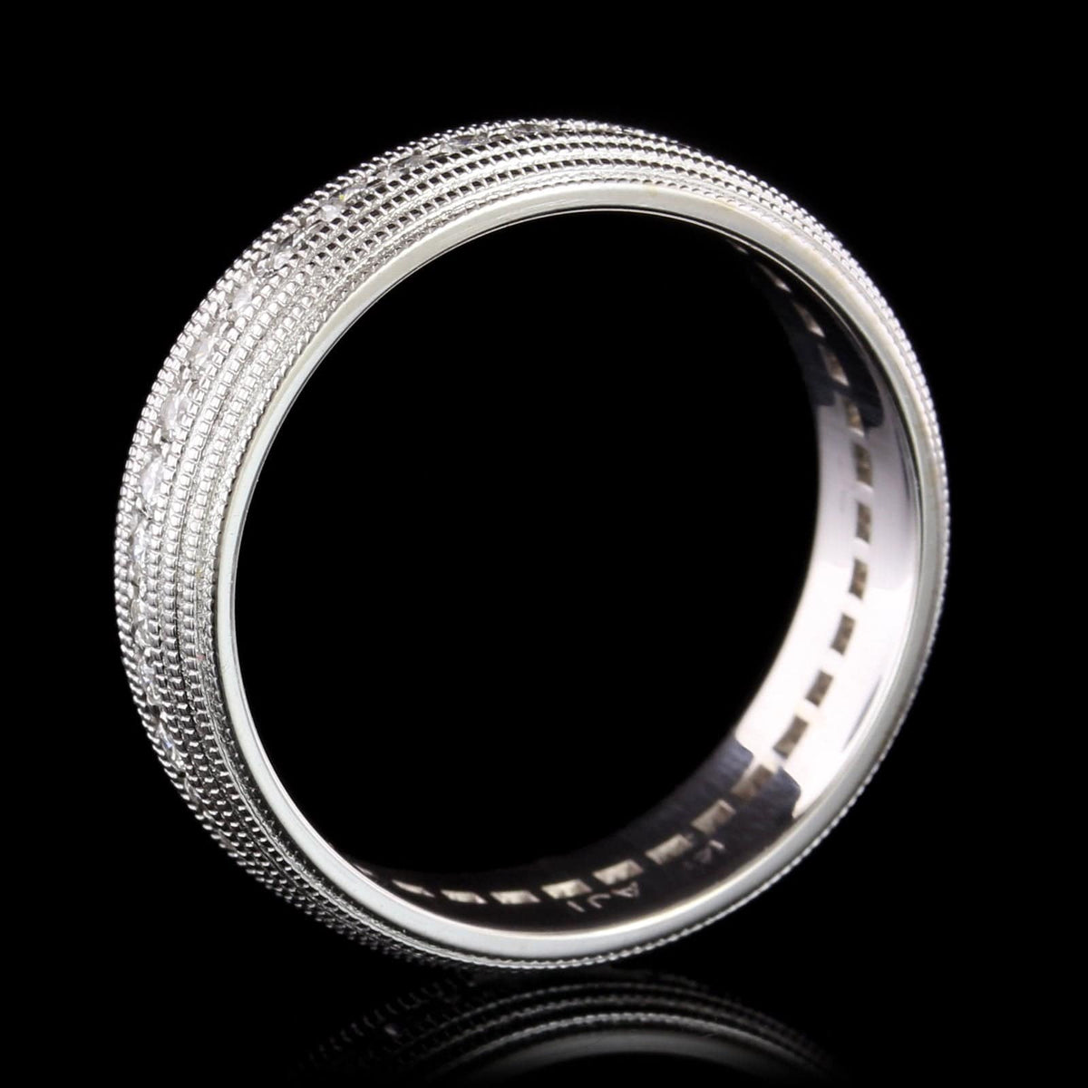 14K White Gold Estate Diamond Eternity Band
