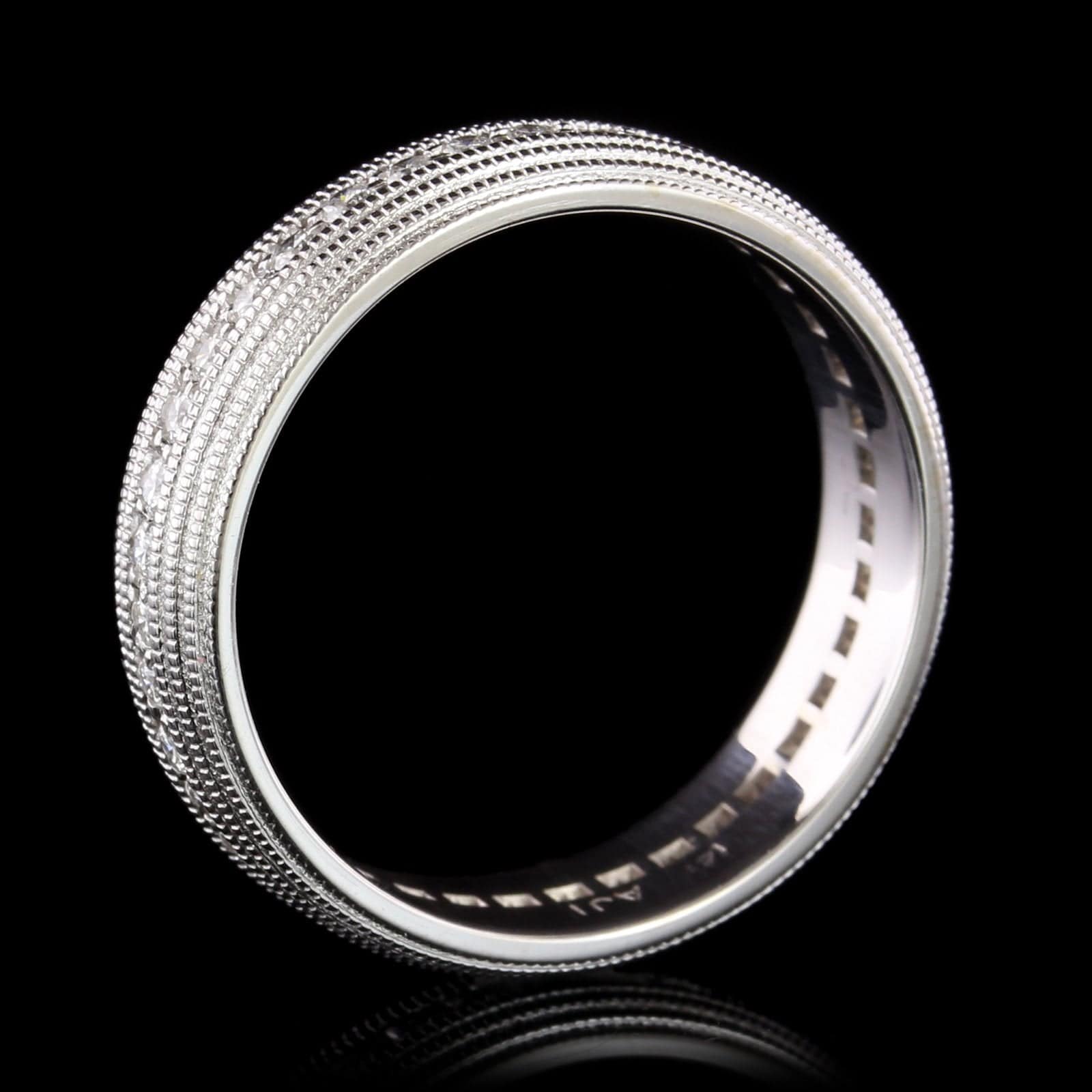 14K White Gold Estate Diamond Eternity Band