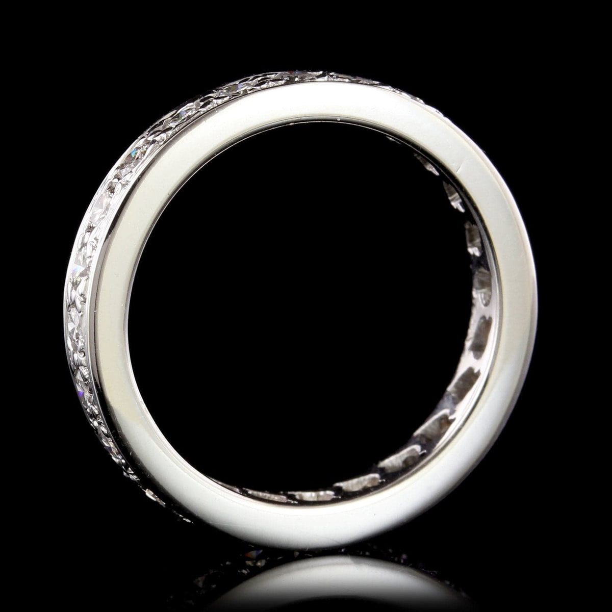 14K White Gold Estate Diamond Eternity Band