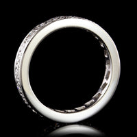 14K White Gold Estate Diamond Eternity Band